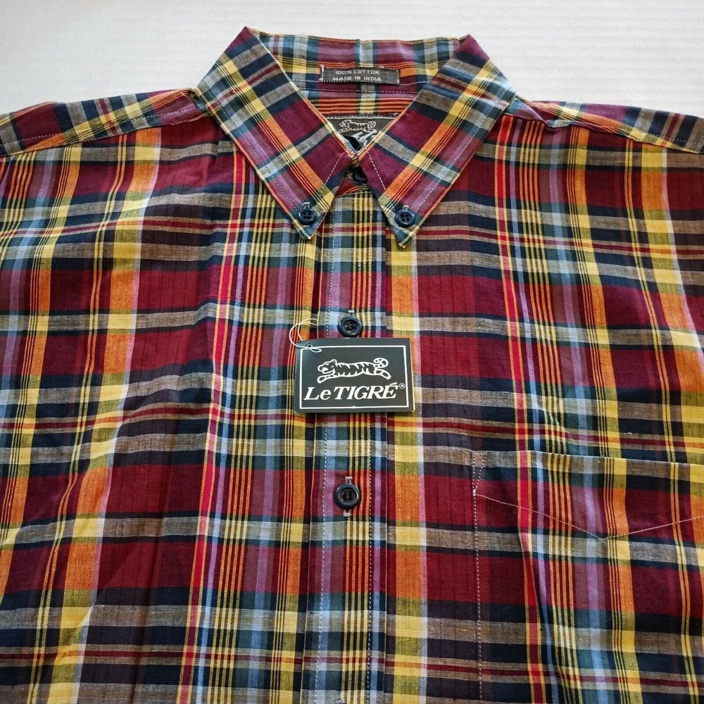 Vintage Le‎ Tigre Plaid Shirt